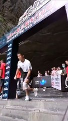 Parkour of Tianmen Mountain in Hunan