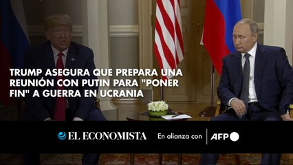 Trump asegura que prepara una reunión con Putin para "poner fin" a guerra en Ucrania