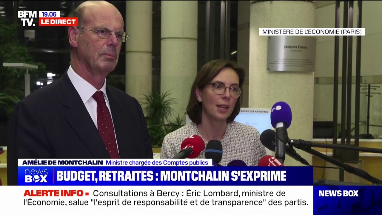 Consultations sur la budget: "Nous ne sommes pas rentrés dans ces échanges avec des lignes rouges mais avec des convictions", explique Amélie de Montchalin, ministre du Budget