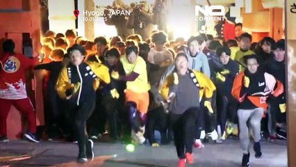 Das traditionelle Rennen der glücklichsten Männer