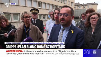 Épidémie de grippe: "Il faut davantage encourager la vaccination", appelle Yannick Neuder, ministre délégué à la Santé