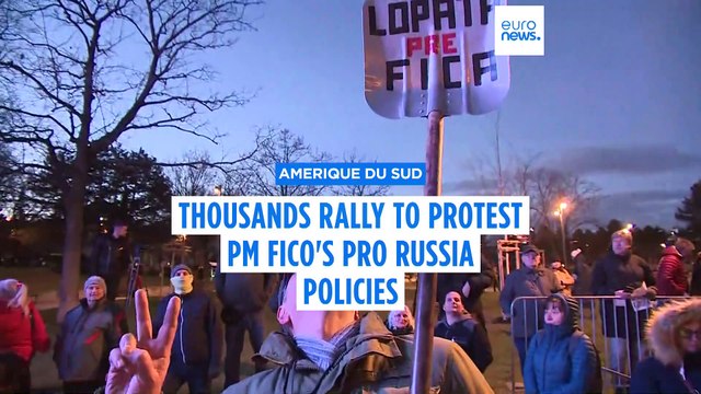 Protests erupt once more in Slovakia over Fico's pro-Moscow stance