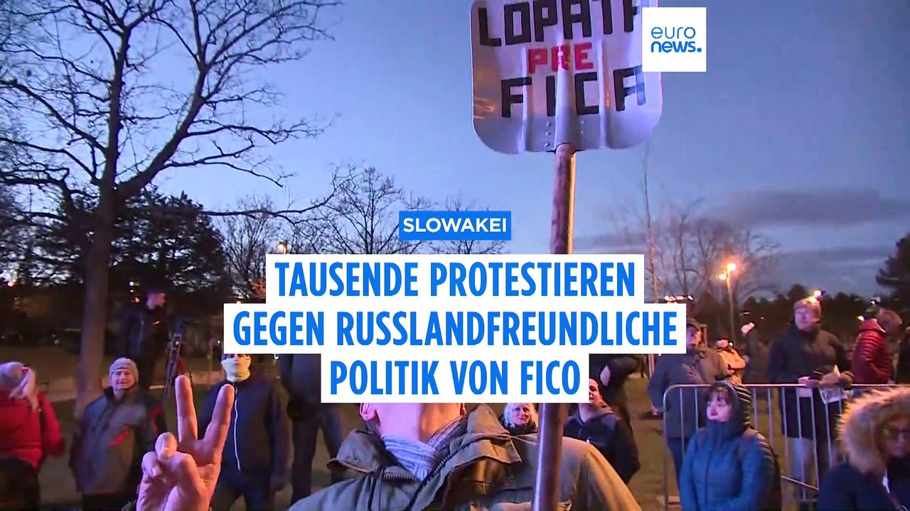 Tausende protestieren gegen russlandfreundliche Politik von Fico