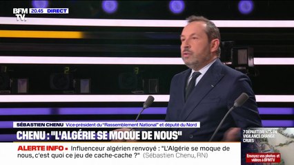 Influenceur algérien renvoyé en France: "Il faut montrer que l'État n'est pas faible", affirme Sébastien Chenu, député RN