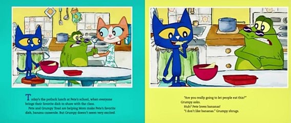 🐸 Pete the Cat Three Bite Rule 🐸 Stories for Kids Read Aloud [ READ ALONG VIDEO ]