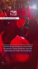 Cientos de personas se concentran en Lavapiés para apoyar a Irene Montero en la presentación de su libro