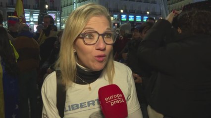 Los venezolanos se manifiestan en Madrid: "Tienen miedo"