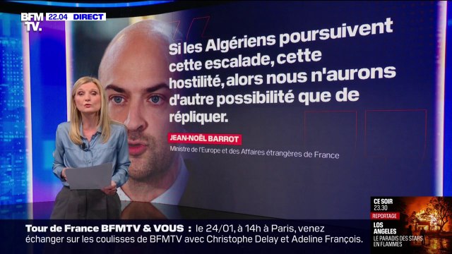 Influenceurs algériens arrêtés: Si les Algériens poursuivent cette hostilité, alors nous n'aurons d'autre possibilité que de répliquer , réagit Jean-Noël Barrot