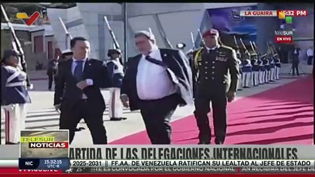 Venezuela despide a la delegación de San Vicente y Las Granadinas que asistió a la juramentación del Pdte. Nicolás Maduro