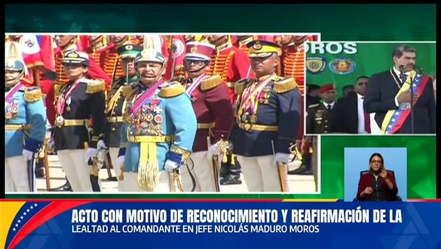 Autoridades nacionales lideran acto en reconocimiento y reafirmación de lealtad al presidente Maduro
