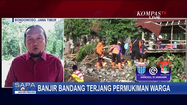 Pasca Banjir Bandang di Bondowoso, Warga Bersama TNI-Polri Bersihkan Material Lumpur