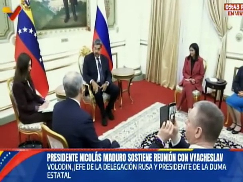 Pdte. Nicolás Maduro sostiene encuentro con el jefe de la delegación rusa Vyacheslav Volodin