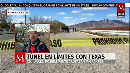 Localizan túnel donde cruzaban migrantes en los límites de Ciudad Juárez y Texas