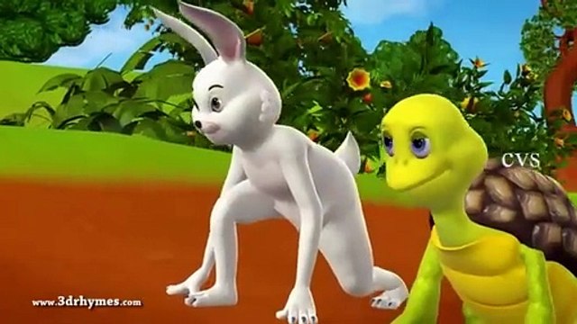 खरगोश और कछुआ Hindi Kahaniya _ Rabbit and Tortoise 3D Hindi Stories for Kids
