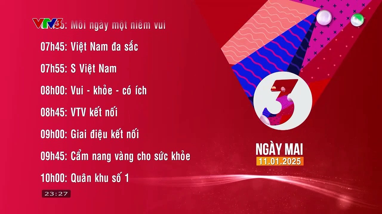 VTV3 | Tomorrow program introduction | Saturday, 11 January 2025 ...
