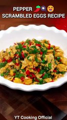 Pepper Scrambled Eggs Recipe 🌶️🍳