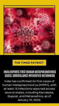 India Reports First Human Metapneumovirus Cases; Surveillance Intensifies Nationwide