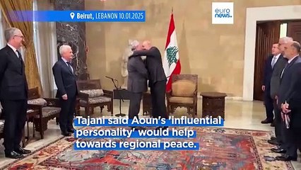 Italy's FM Antonio Tajani meets Lebanon's new president Josep Aoun for talks in Beirut