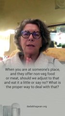 How to Avoid Non-Veg Food When Someone Offers?