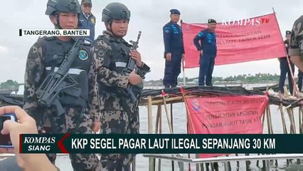 KKP Segel Pagar Laut Ilegal Sepanjang 30 KM di Perairan Tangerang