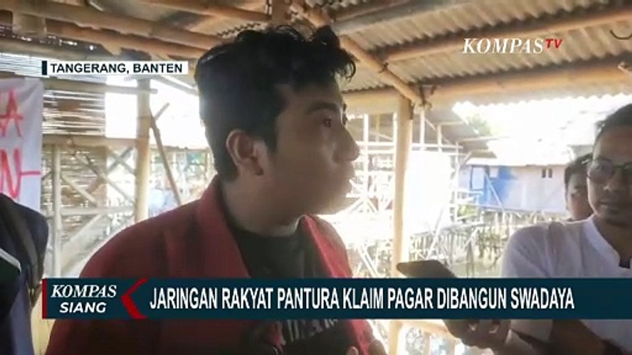 Jaringan Rakyat Pantura Klaim Pagar Laut Tangerang Dibangun Swadaya
