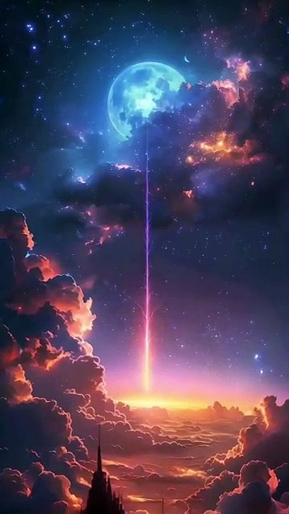 I made music and video together for the first time   #anime #animation #digitalart #digitalillustration #aiart #fantasy #dreams #dreamy #ai