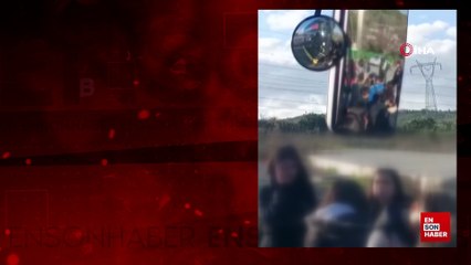 Başakşehir'de öğrenciler otobüse ücretsiz binmeye çalıştı