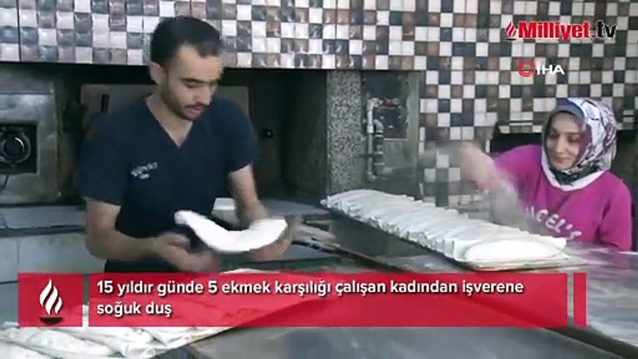 15 yıldır günde 5 ekmek karşılığı çalışan kadından patrona soğuk duş! Hayatının şokunu yaşadı