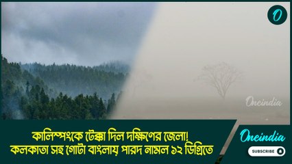 কালিম্পংকে টেক্কা দিল দক্ষিণের জেলা! কলকাতা সহ গোটা বাংলায় পারদ নামল ১২ ডিগ্রিতে