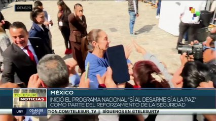 En México inició el programa nacional "Sí al desarme sí a la paz"