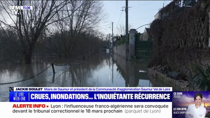 "Cette crue n'aura pas d'incidence sur notre ville", estime Jackie Goulet, maire de Saumur