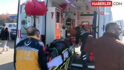 Hafif Ticari Araca Çarpan Motosiklet Sürücüsü Yaralandı