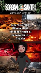Seperti Neraka, Ribuan Mobil Terbakar Habis di Kebakaran Los Angeles