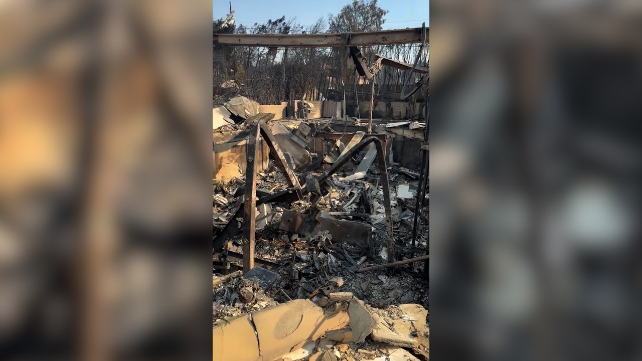 Los Angeles : Laeticia Hallyday poste une vidéo de sa maison réduite en cendres