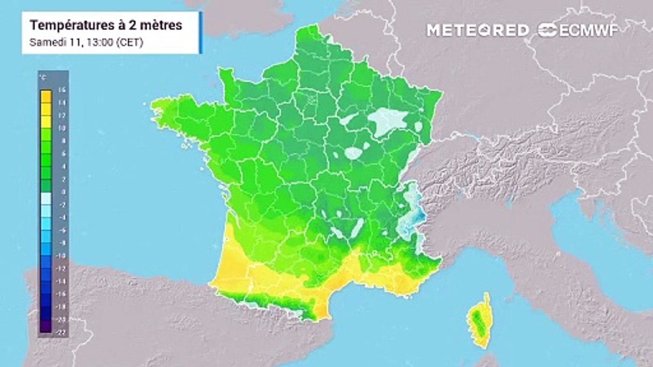 Températures en France