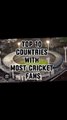 Top 10 Countries with most cricket Fans