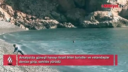 Antalya'da ocak ayında deniz keyfi