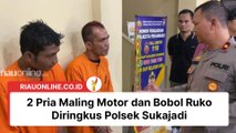 2 Pria Maling Motor dan Bobol Ruko Diringkus Polsek Sukajadi