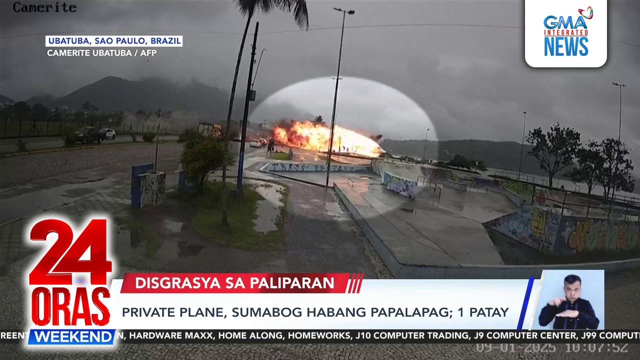 Piloto patay sa bumagsak na private plane sa Brazil; 3 kabilang ang isang sanggol, patay matapos madamay sa plane crash sa Kenya | 24 Oras Weekend