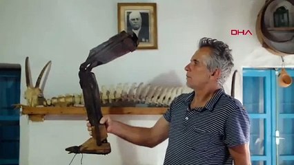 Kurtuluş savaşı gazisinden geriye kalan hatıra: Ahşap protez bacak...