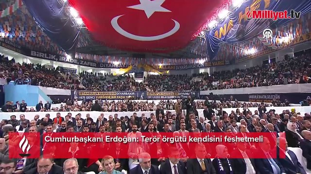 Cumhurbaşkanı Erdoğan: Terör örgütü kendisini feshetmeli