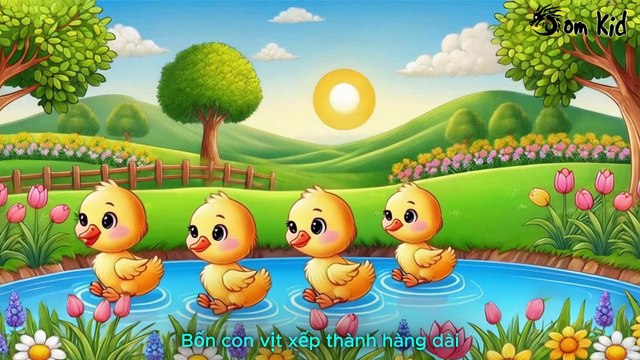 Vịt Con Tung Tăng - Nhạc Thiếu Nhi Động Vật Sôi Động - Hoạt Hình Vui Nhộn, Nhạc Một Con Vịt