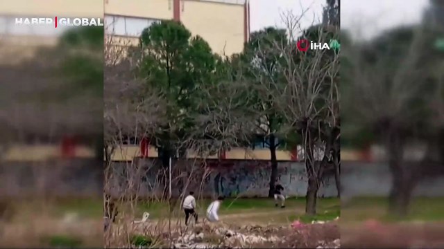 Kahramanmaraş'ta iki grup arasında şaşırtan taşlı kavga