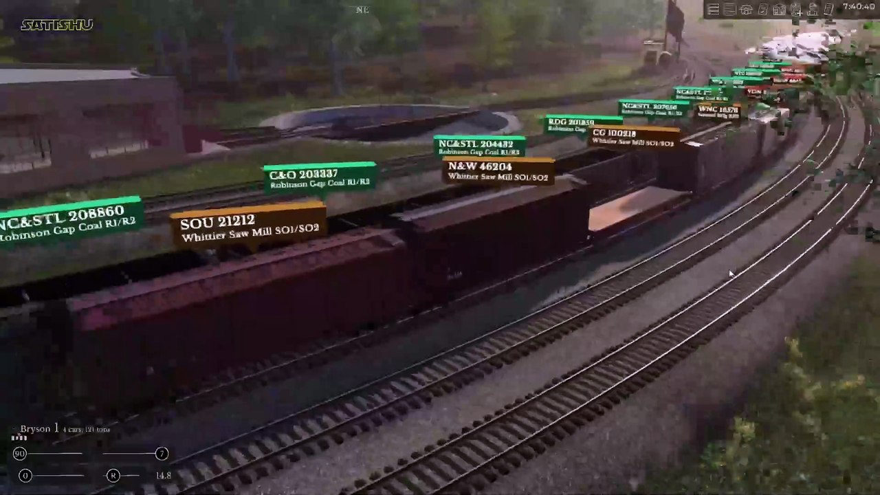 Der Güterzug in Richtung Bryson wird erstellt. | Railroader | Ep. 137