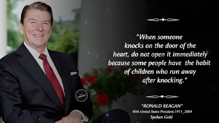 A Foolish Man Can Be Recognized By Two Things_ President Ronald Reagan_s Greatest Quotes Of All Time(1080P_HD)