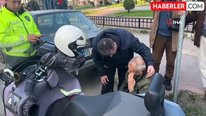 Samsun'da Motosiklet Kazası: Yaya Yaralandı