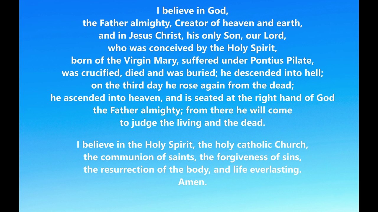 The Apostles' Creed