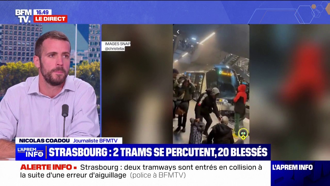 Accident de tramways à Strasbourg: une vingtaine de blessés, selon la préfecture