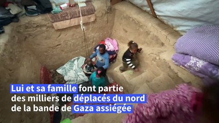 "Il n'y pas de meilleure option": un Palestinien déplacé vit réfugié dans une tranchée