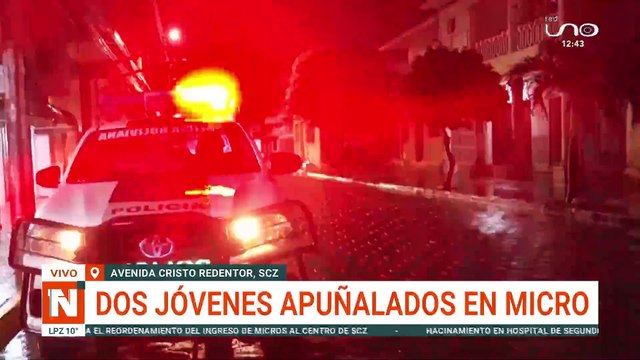 SCZ: DOS JÓVENES APUÑALADOS EN UN MICRO